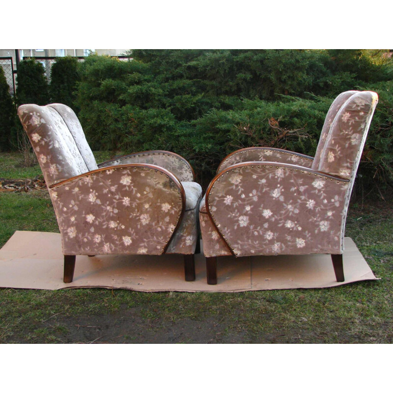 Paire de fauteuils Vintage Art déco