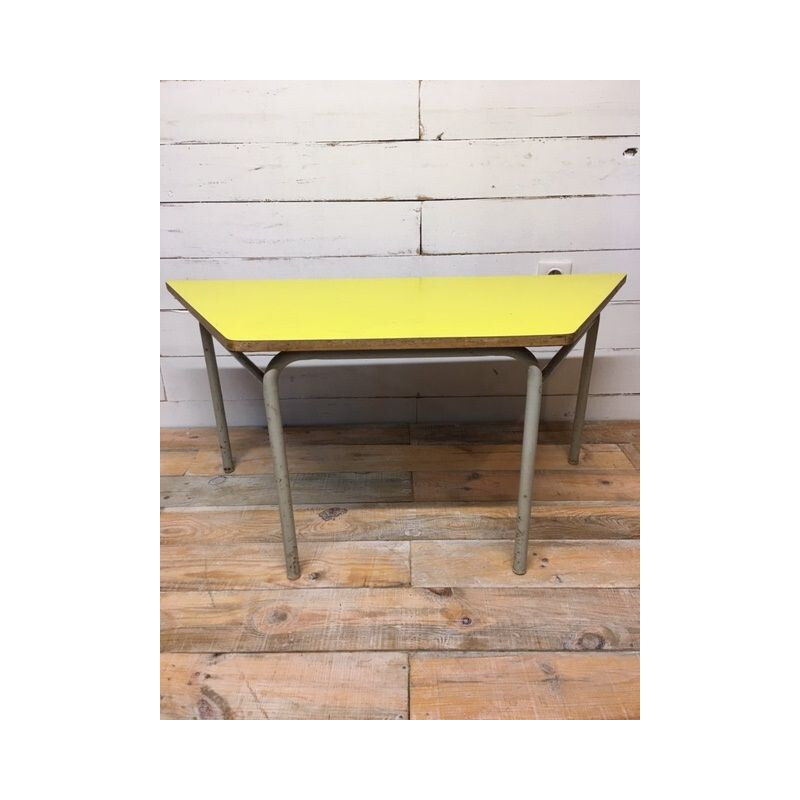 Vintage trapezoidal formica coffee table, 1960