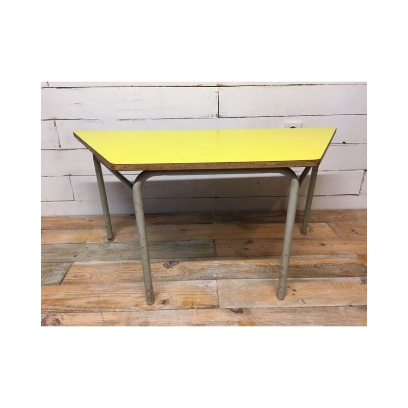 Mesa de café Vintage trapezoidal fórmica, 1960