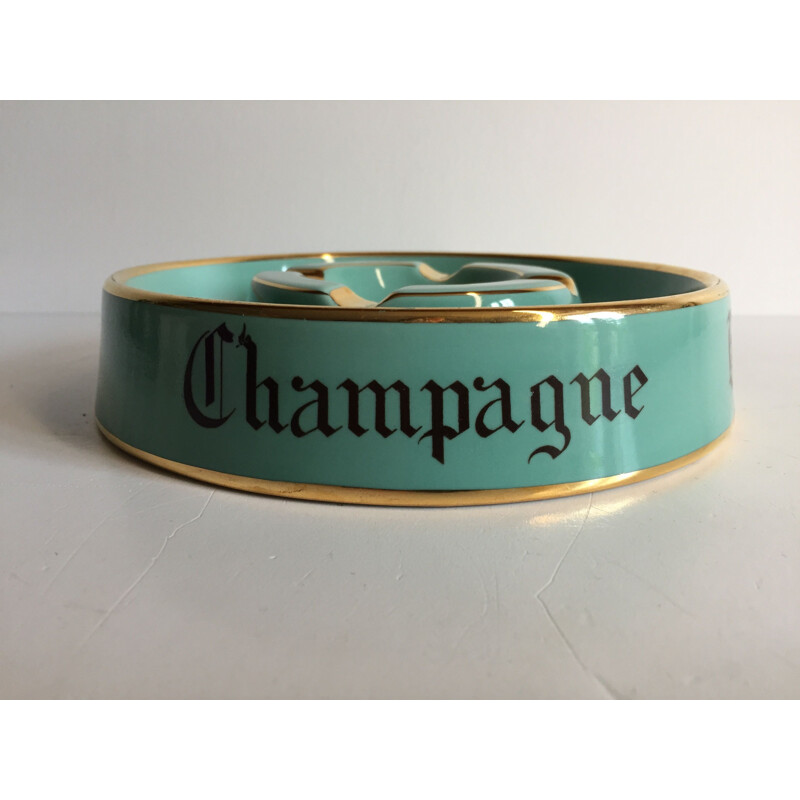 Cendrier vintage Céramique Champagne