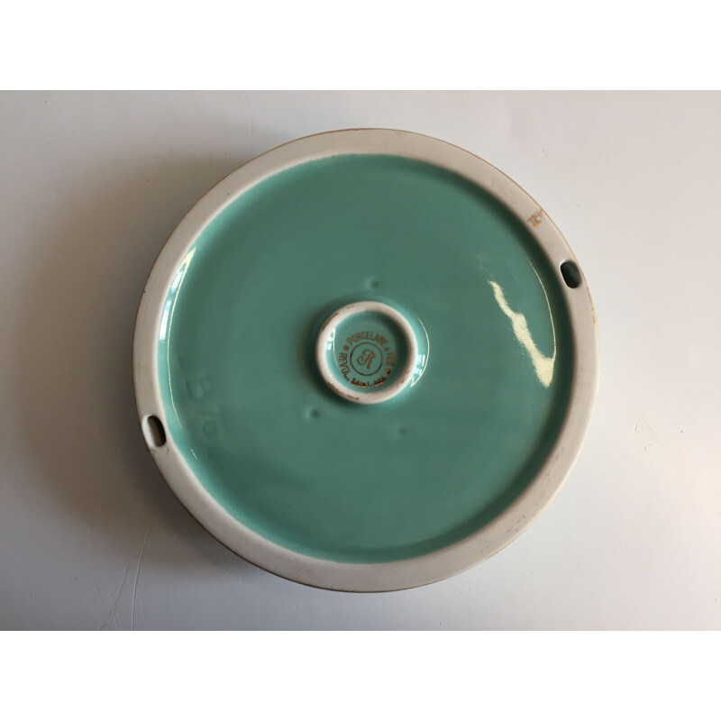 Vintage Champagne Ceramic Ashtray