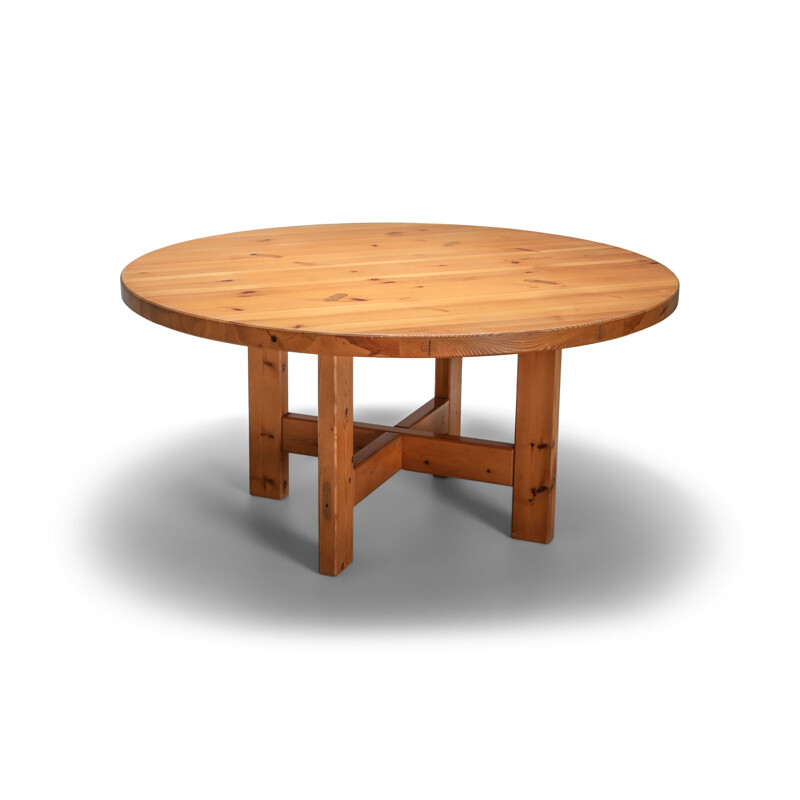 Vintage Dining Table Roland Wilhelmsson Solid Pine for Karl Anderson & Söner, Sweden 1960s