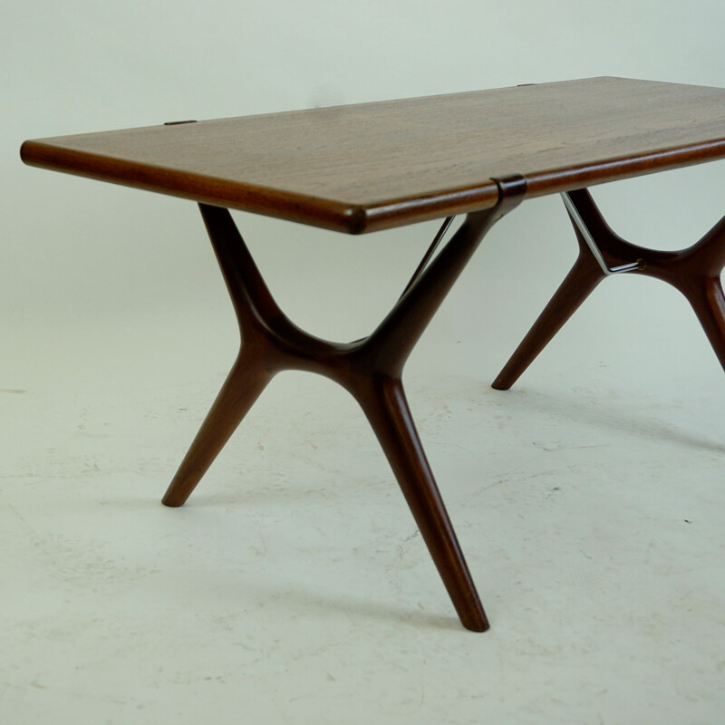 Tavolino vintage in teak di Karl Erik Ekselius per J.O.C. Vetlanda, 1960