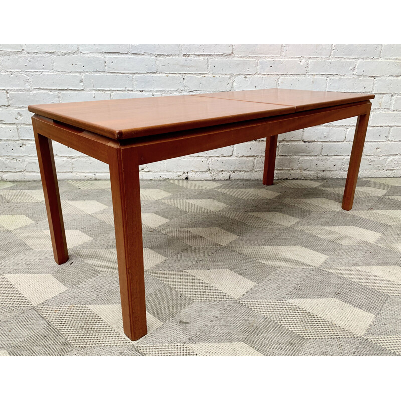 Vintage extensible teak coffee table, Belgium 