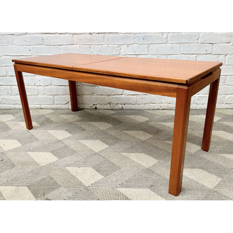 Vintage extensible teak coffee table, Belgium 