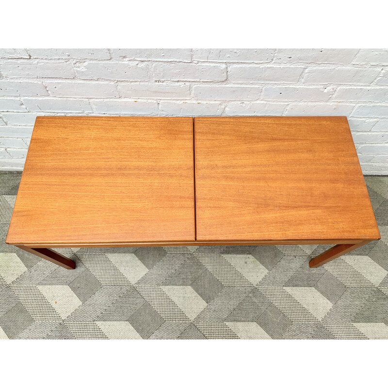 Vintage extensible teak coffee table, Belgium 