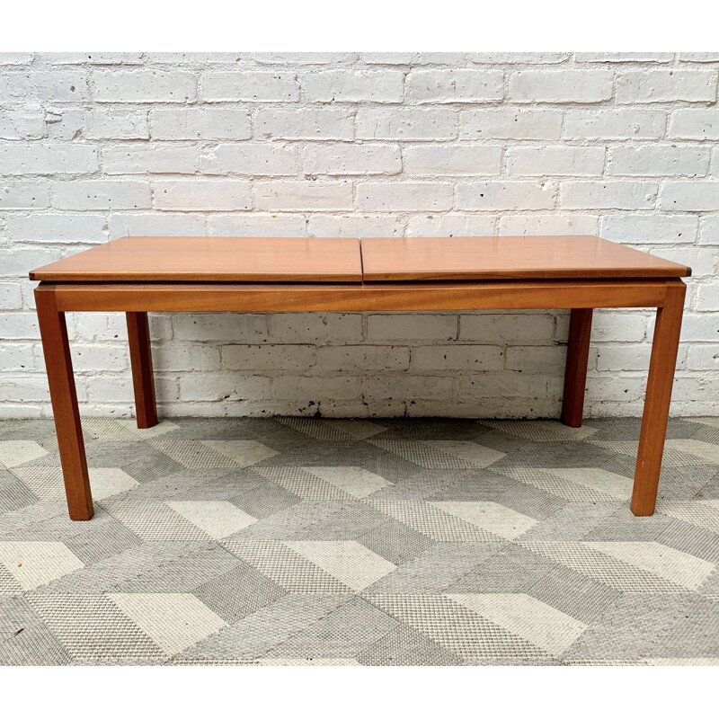 Vintage extensible teak coffee table, Belgium 