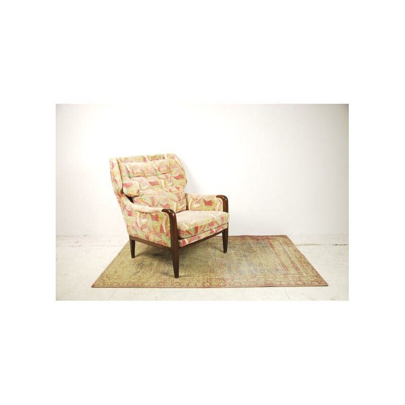 Vintage fabric armchair, Pop Art, Danish, 1960