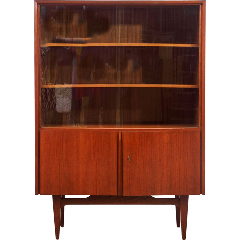 Vintage display cabinet in teak, Scandinavian 1960s