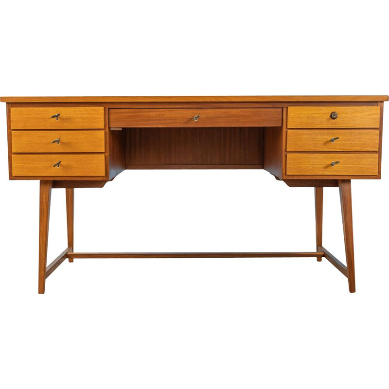 Vintage Writing Desk walnut 1960s