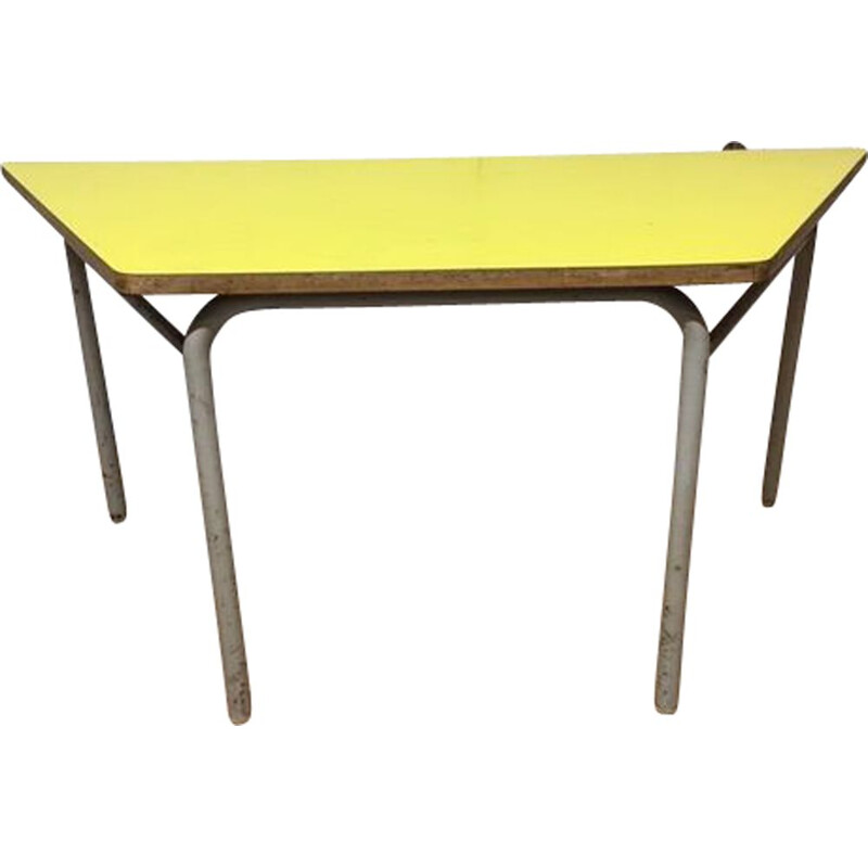 Tavolino vintage in formica trapezoidale, 1960