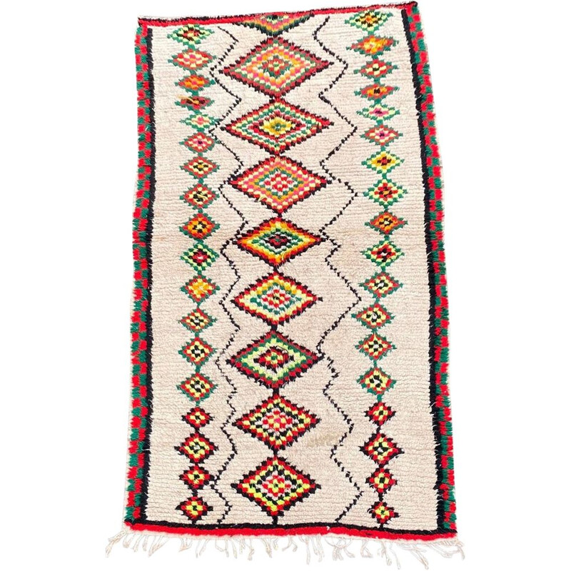 Vintage Berber azilal carpet 