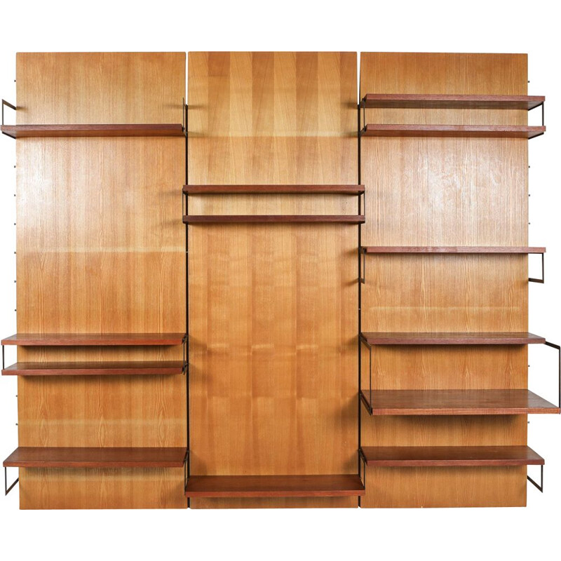 Vintage 'Japanese Series' Wall Unit, Cees Braakman for Postoe Netherlands 1950s