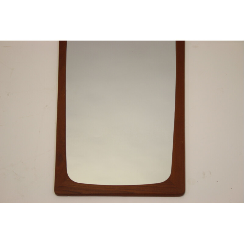 Grand miroir vintage en teck, Danois