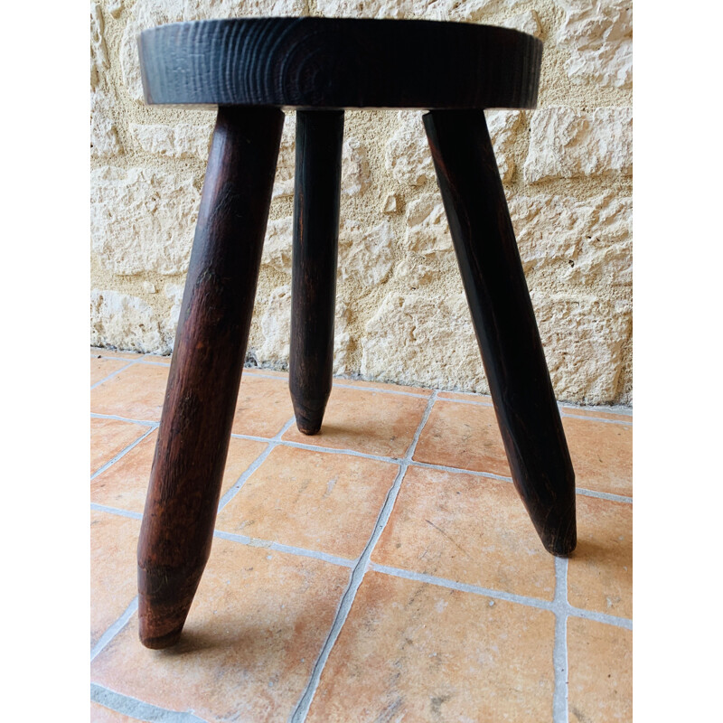 Vintage tripod stool, France 1960