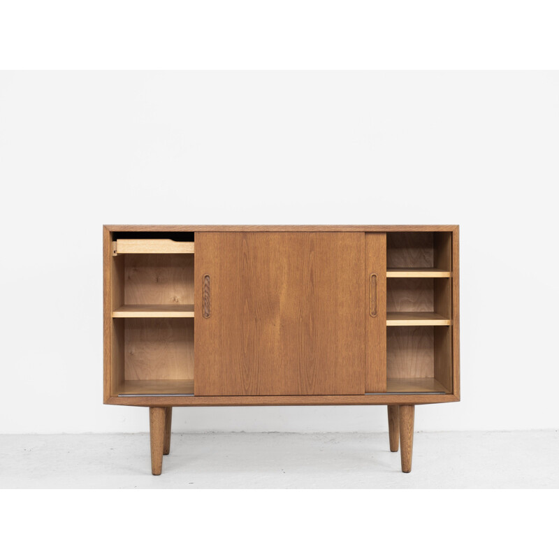 Small vintage oak sideboard by Hundevad, Danish 1960