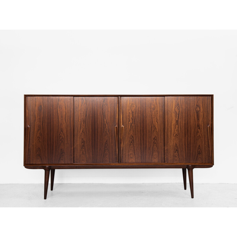 Buffet vintage en palisssandre Modèle 19 par Omann Jun, Danemark 1960