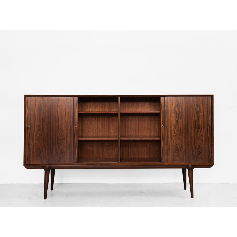 Buffet vintage en palisssandre Modèle 19 par Omann Jun, Danemark 1960