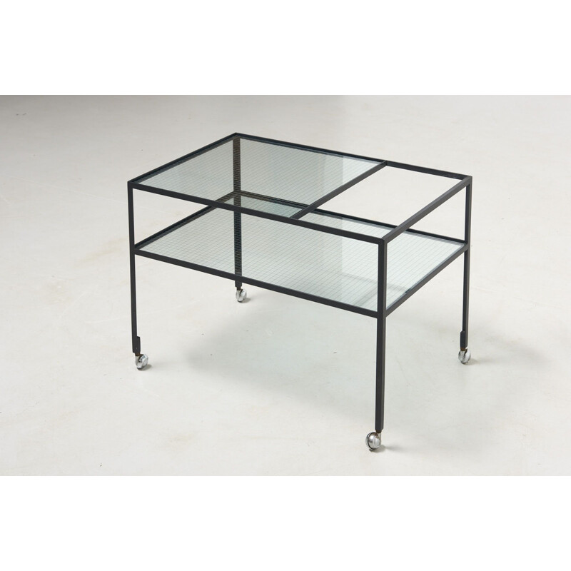 Vintage serving trolley refined by Herbert Hirche for Rosenthal, Germany 1950