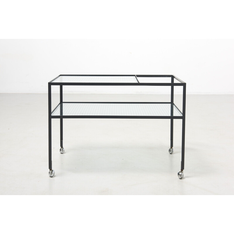 Vintage serving trolley refined by Herbert Hirche for Rosenthal, Germany 1950