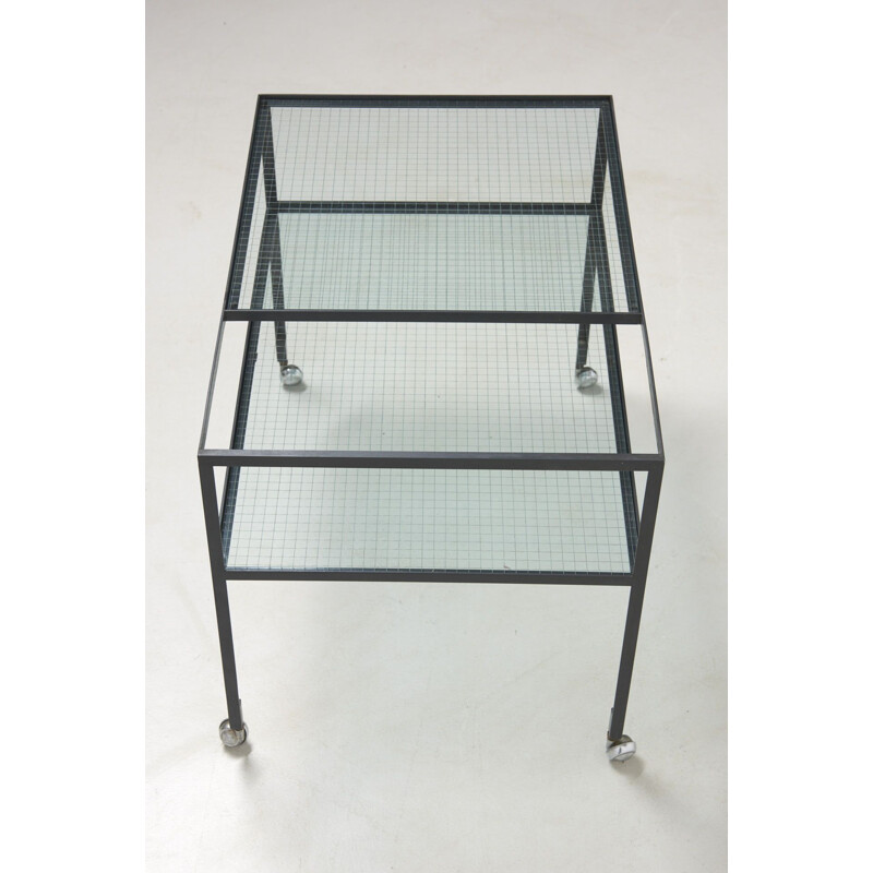 Vintage serving trolley refined by Herbert Hirche for Rosenthal, Germany 1950