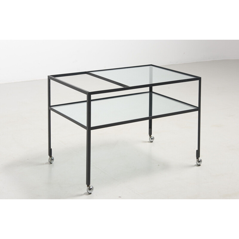 Vintage serving trolley refined by Herbert Hirche for Rosenthal, Germany 1950