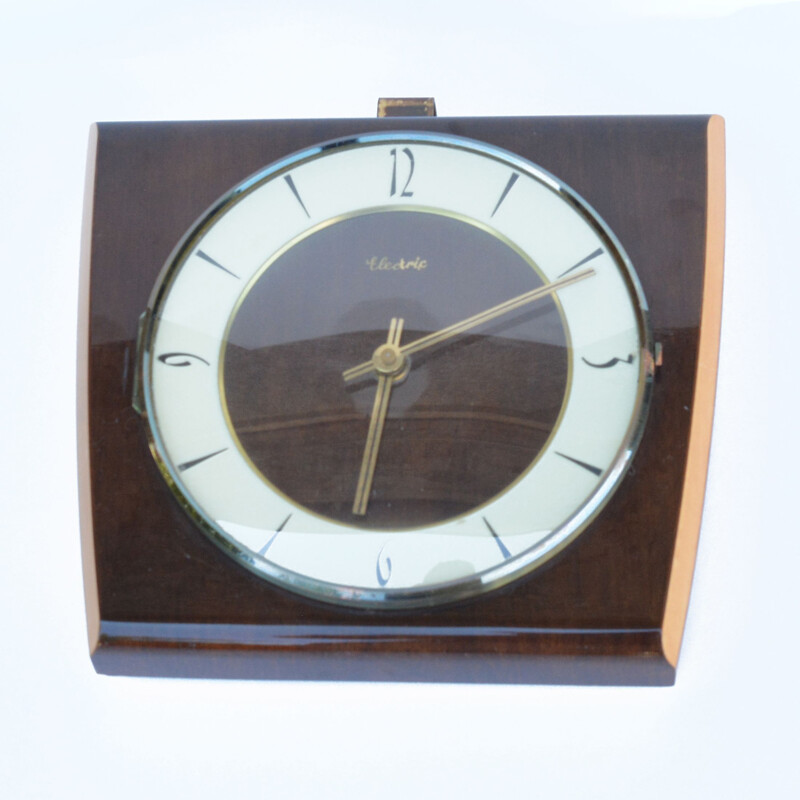 Vintage wooden wall clock Kienzle, Germany 1950