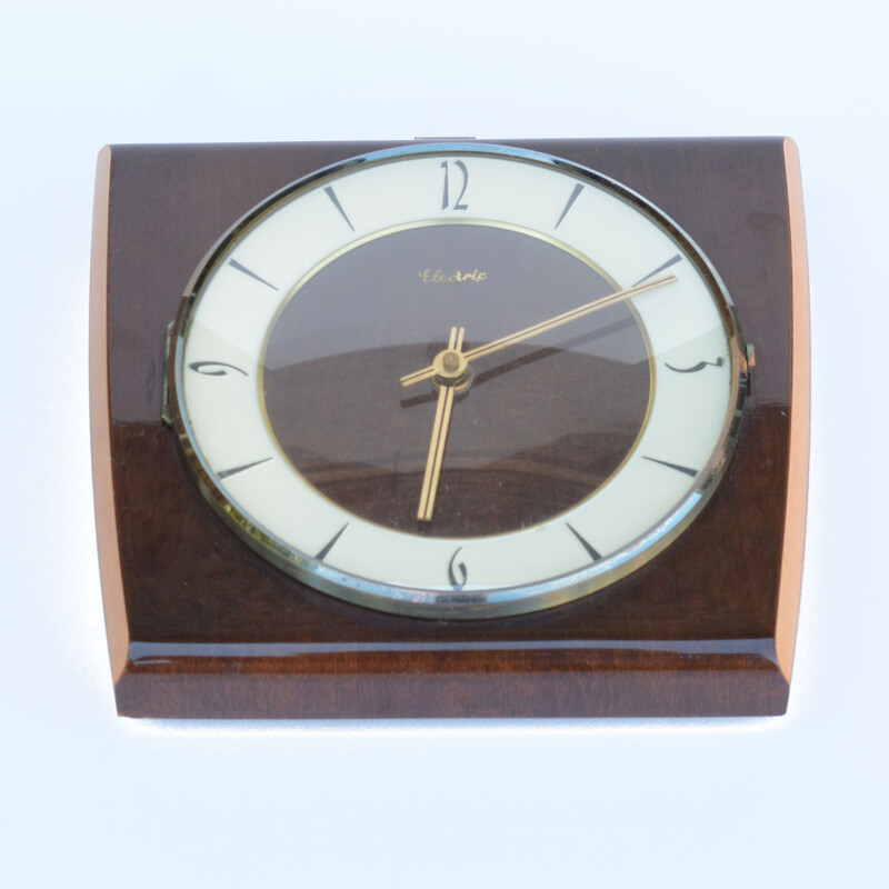 Vintage wooden wall clock Kienzle, Germany 1950