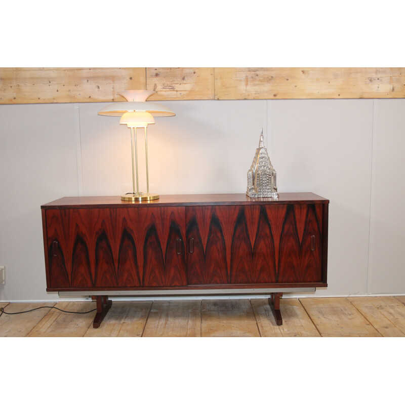 Vintage sideboard with rosewood sliding doors, Denmark 1960