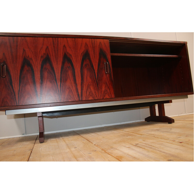 Vintage sideboard with rosewood sliding doors, Denmark 1960