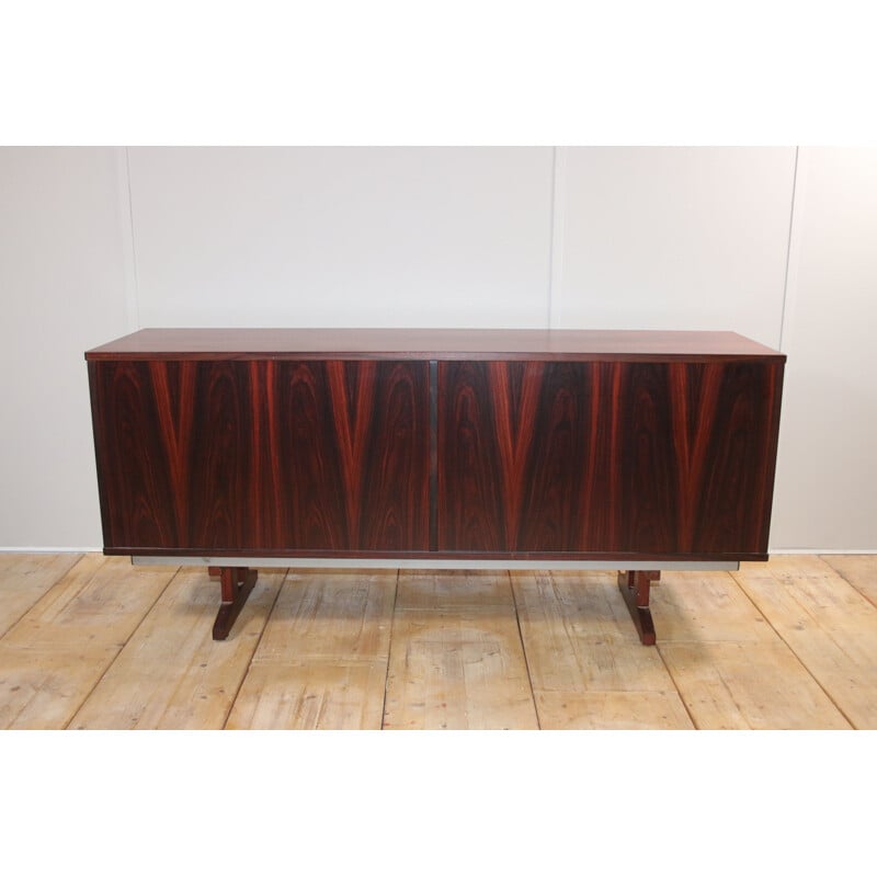 Vintage sideboard with rosewood sliding doors, Denmark 1960