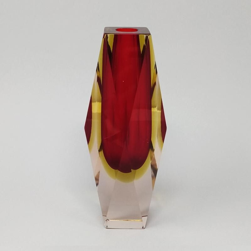 Vintage vase by Flavio Poli for Seguso 1960