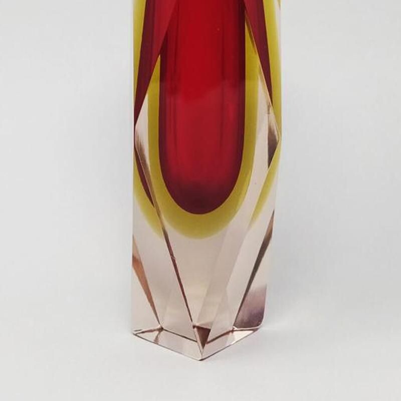 Vase vintage par Flavio Poli pour Seguso 1960