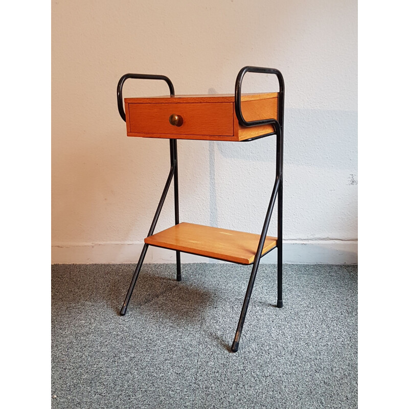 Vintage bedside table Jacques Hitier, 1957