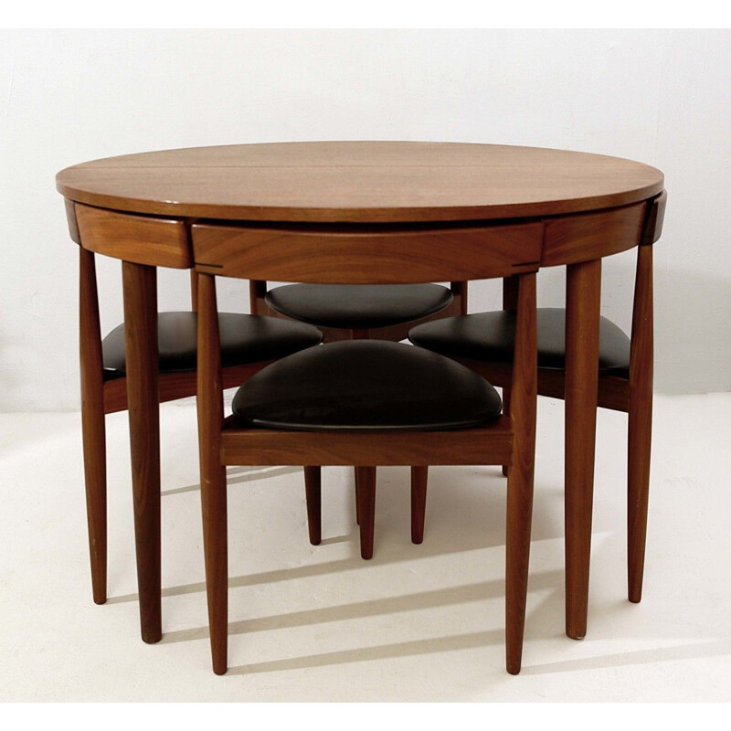 Vintage extensible dining set, Hans Olsen for Frem Røjle, Denmark 1960