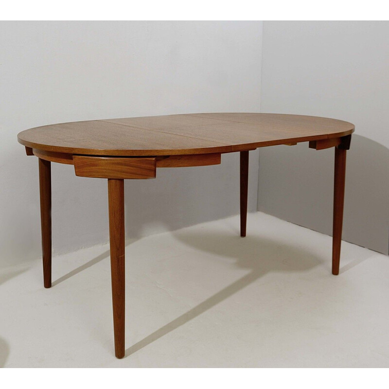 Vintage extensible dining set, Hans Olsen for Frem Røjle, Denmark 1960