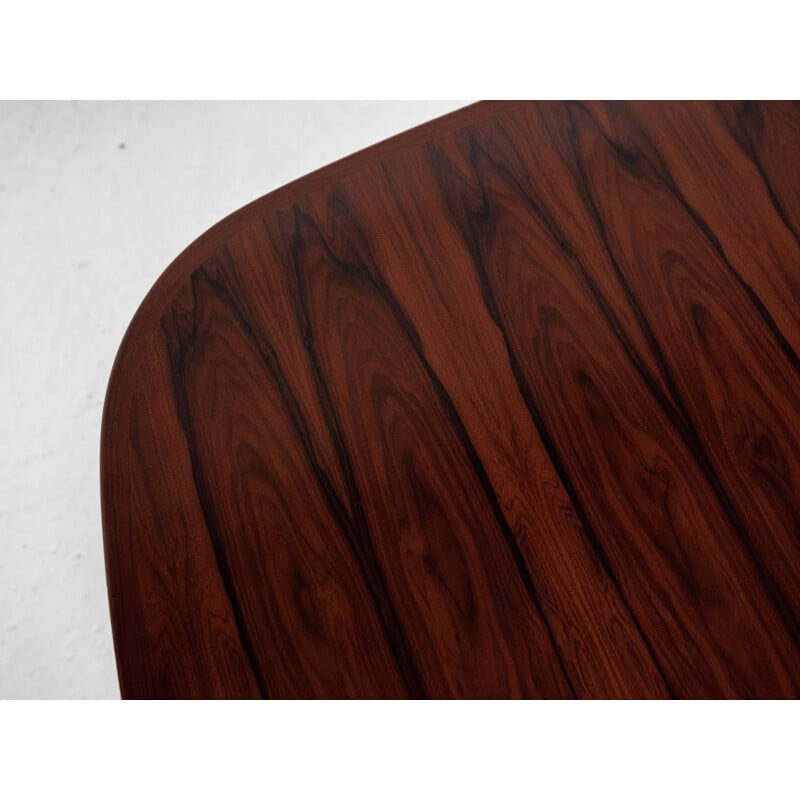 Vintage oval rosewood dining table by Gudme, Danish 1960