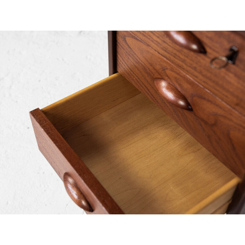 Vintage teak Boomerang desk by Peter Løvig Nielsen, Danish 1950s