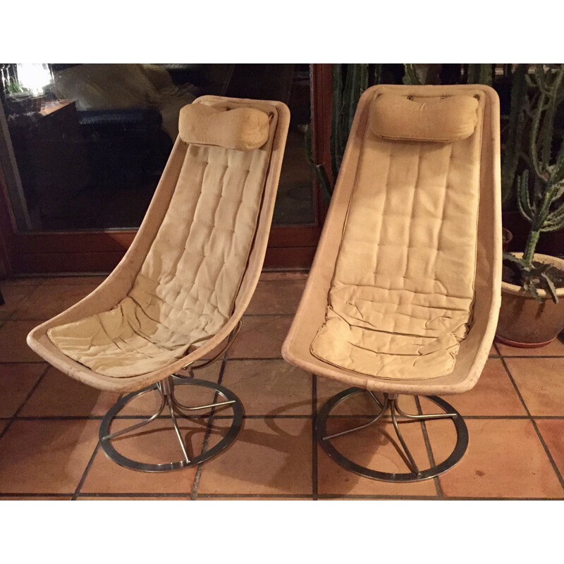 Paire de fauteuils vintage Jetson de Bruno Mathsson pour DUX, 1966