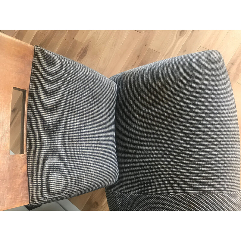 Pair of vintage conversation armchairs