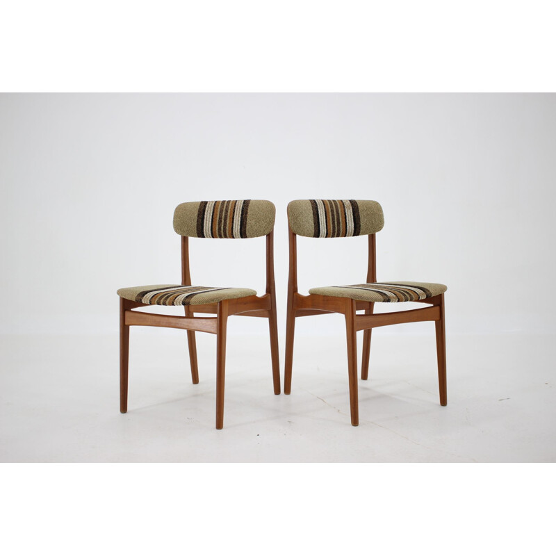 Set of 4 vintage teak chairs, Danish 1960s