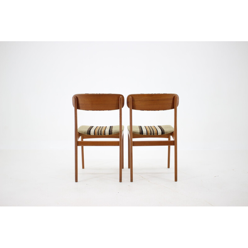 Set of 4 vintage teak chairs, Danish 1960s