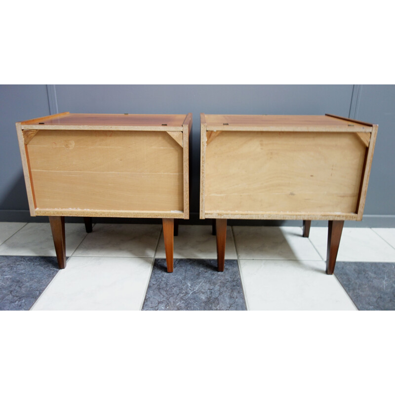 Pair of vintage bedside cabinets 1960s