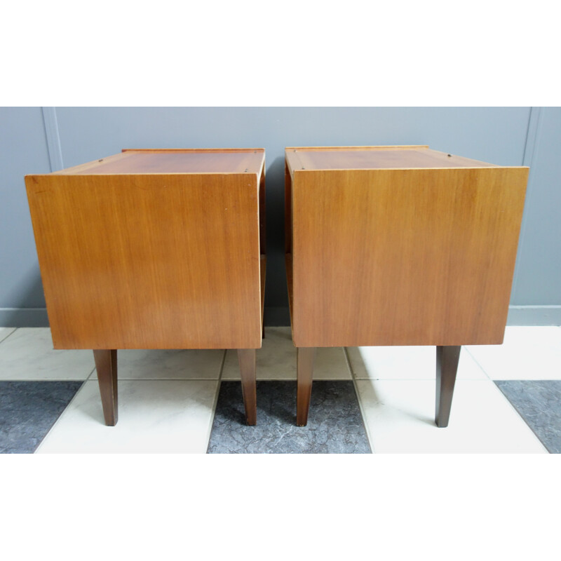 Pair of vintage bedside cabinets 1960s