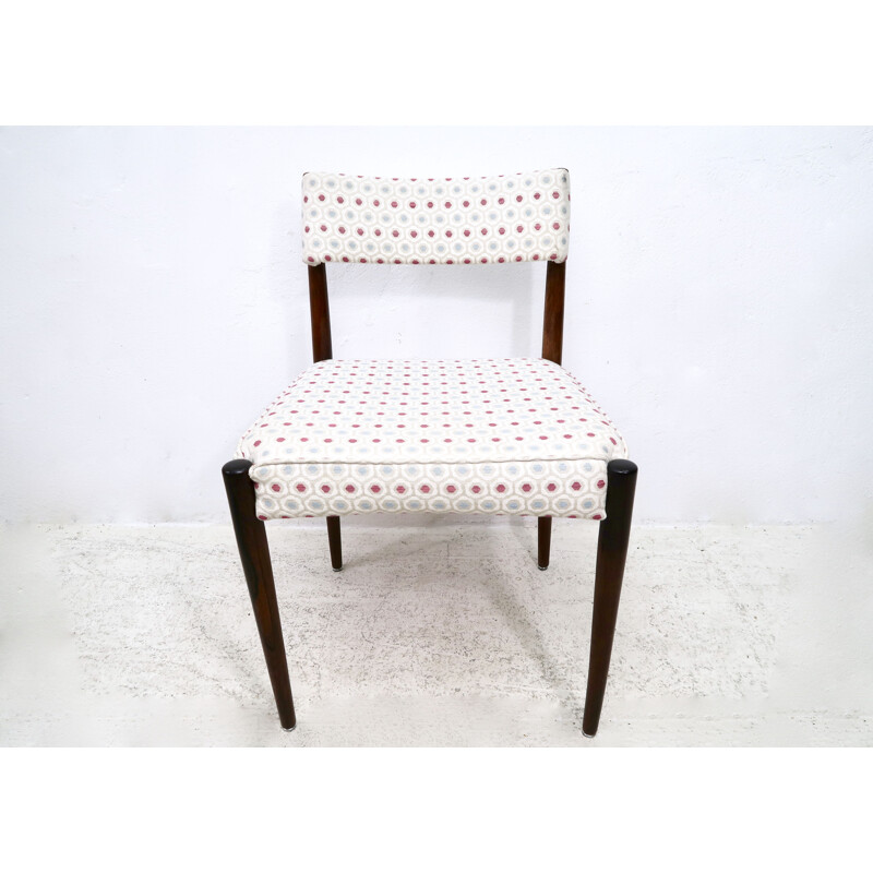 Conjunto de 4 cadeiras de teca vintage 1950