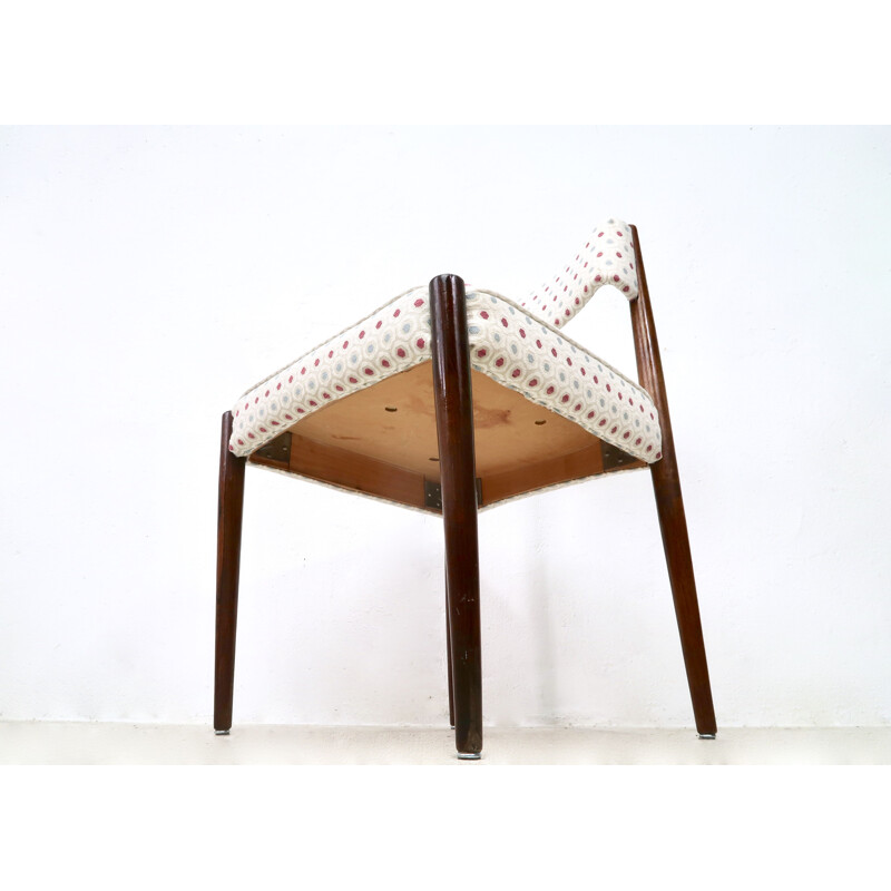 Set of 4 Mid-Century Teak Dining Chairs 1950s
