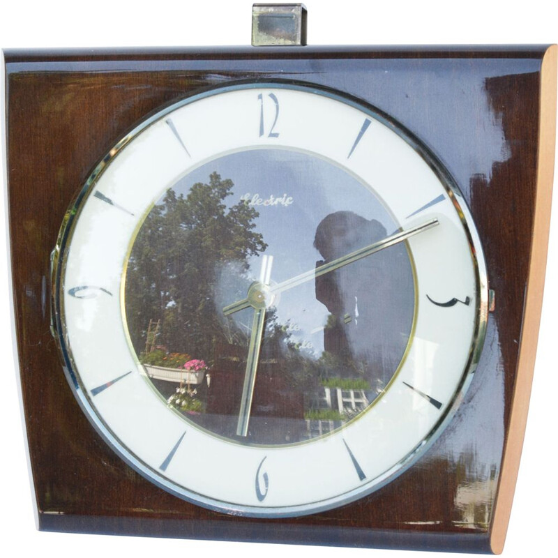 Vintage wooden wall clock Kienzle, Germany 1950