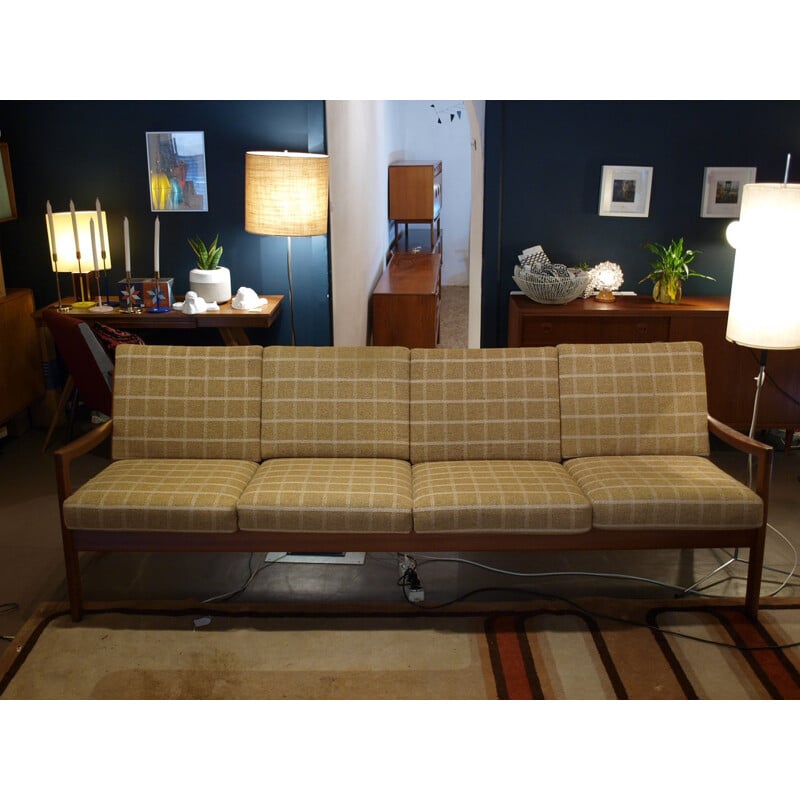 France & Son 4-seater sofa, Ole WANSCHER - 1960s