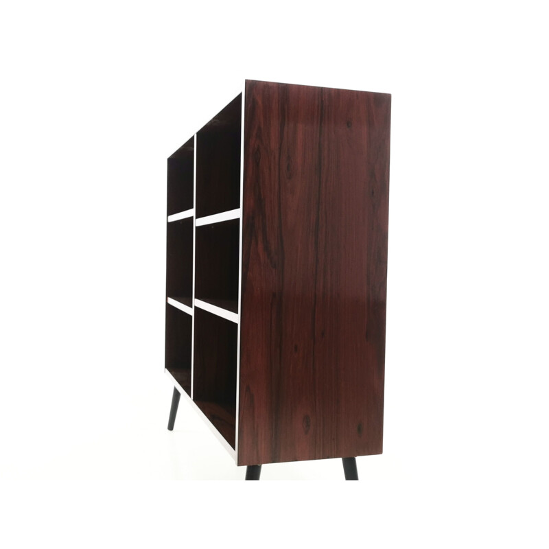 Mid Century Rosewood Bookcase Display Cabinet Danish 1970s