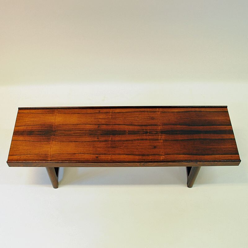 Vintage Krobo bench rosewood 1.2m by Torbjørn Afdal Norway 1960s